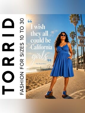 Torrid Dark Blue Super Soft Cotton Jersey Mini Skater Dress, Large, NWT!